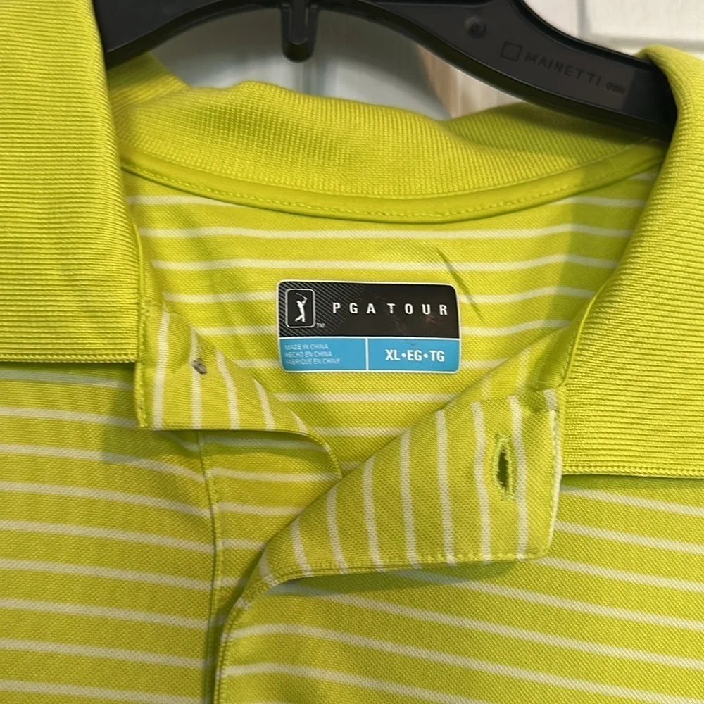 PGA Tour Men’s Neon Green golf polo size XL